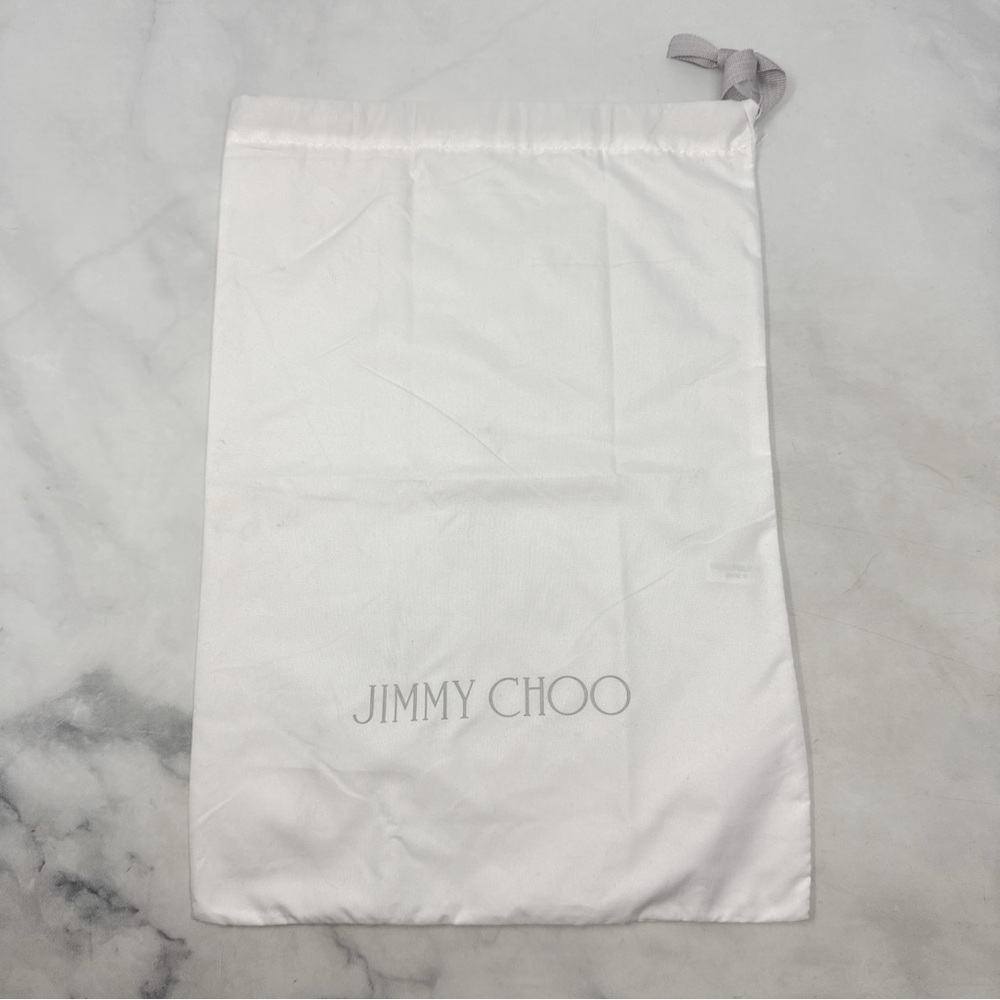 Jimmy Choo Silver and Ivory Glitter Mesh Pointed-Toe Heels - Picture 15 of 16